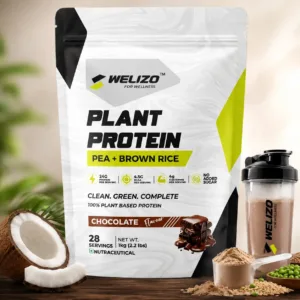 WELIZO Plant Protein – Pea & Brown Rice | Chocolate Tender Coconut
