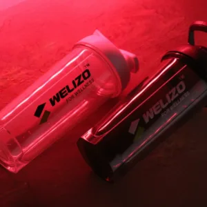 Welizo Premium Shaker Bottle (Transparent + Black Edition)